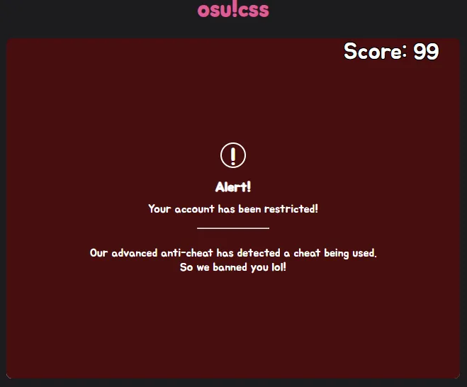 Anti Cheat Opened
